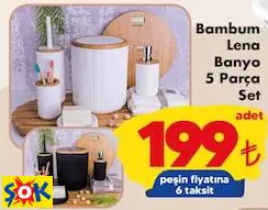 BAMBUM LENA BANYO 5 PARÇA SET